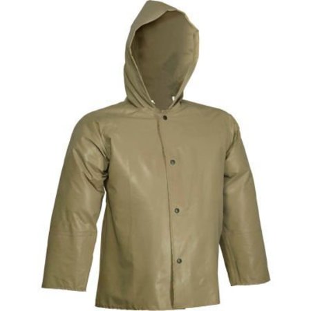 TINGLEY RUBBER Tingley® J12148 Magnaprene„¢ Hooded Jacket, Green, Inner Cuffs, Medium J12148.MD